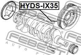 Купить FEBEST HYDS-IX35 Шкив коленвала