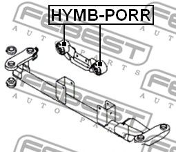 Купить FEBEST HYMB-PORR Сайлентблок HYMB-PORR