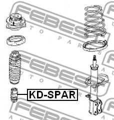 Купить FEBEST KD-SPAR Отбойник амортизатора задний KIA SPECTRA 2004-2009 KD-SPAR