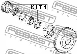 Купить FEBEST KIT1 Сальники ступицы колеса комплект KIT1