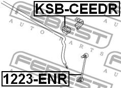 Купить FEBEST KSBCEEDR втулка стабилизатора заднего!\ Hyundai I30 07>, Kia Ceed 06>