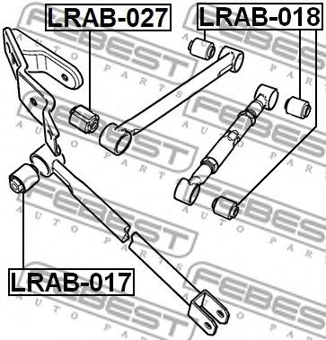Купить FEBEST LRAB-018 Сайлентблок LRAB-018