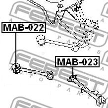 Купить FEBEST MAB-023 Сайлентблок MAB-023
