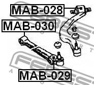 Купить FEBEST MAB-028 Сайлентблок MAB-028