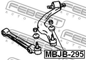 Купить FEBEST MBJB-295 Пыльник шаровой опоры MITSUBISHI LANCER CEDIA CS 2000-2003 MBJB-295
