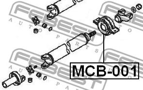 Купить FEBEST MCB-001 Подшипник опоры карданного вала GREAT WALL HOVER H5 2010-2017 MCB-001