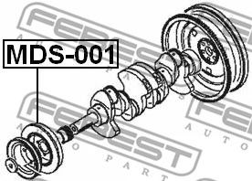 Купить FEBEST MDS-001 Шкив коленвала MDS-001