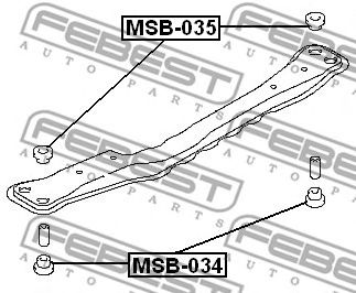 Купить запчасть FEBEST - MSB035 