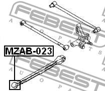 Купить FEBEST MZAB-023 Сайлентблок задн продольной тяги MAZDA 626 (GF) MZAB-023
