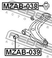 Купить FEBEST MZAB-039 Сайлентблок MZAB-039