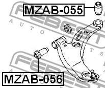 Купить FEBEST MZAB-055 Сайлентблок MZAB-055