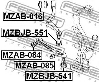 Купить FEBEST MZBJB-551 Пыльник шаровой опоры MZBJB-551