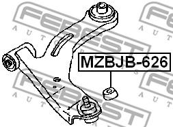 Купить FEBEST MZBJB-626 Пыльник шаровой опоры MZBJB-626