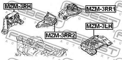 Купить FEBEST MZM-3RH Опора двигателя MZM-3RH