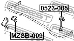 Купить FEBEST MZSB-009 Втулка стабилизатора задняя MAZDA 6 (GG) MZSB-009