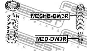 Купить FEBEST MZSHBDW3R пыльник амортизатора заднего!\ Mazda Demio DW 98>