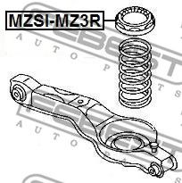Купить FEBEST MZSI-MZ3R Проставка задн пружины верхняя FORD FOCUS II 2004-2008 MZSI-MZ3R
