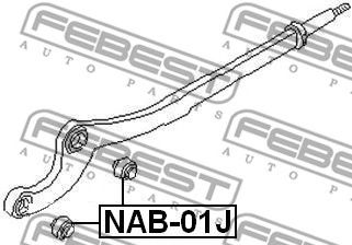 Купить FEBEST NAB-01J Сайлентблок NAB-01J
