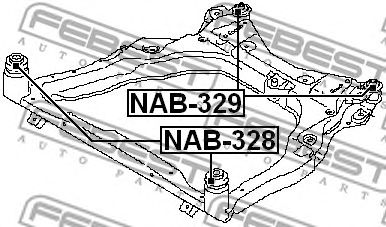 Купить FEBEST NAB-329 Сайлентблок NAB-329