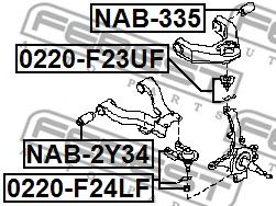 Купить FEBEST NAB-335 Сайлентблок NAB-335