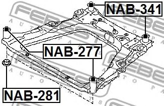 Купить FEBEST NAB-341 Сайлентблок NAB-341