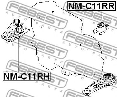 Купить FEBEST NM-C11RR Опора двигателя NM-C11RR