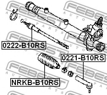 Купить FEBEST NRKB-B10RS Пыльник рулевой NISSAN ALMERA CLASSIC NRKB-B10RS