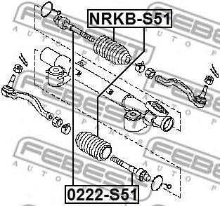 Купить FEBEST NRKB-S51 Пыльник рулевой NISSAN MURANO Z51 2007-2014 NRKB-S51