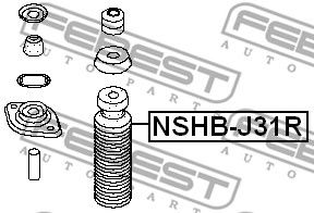 Купить FEBEST NSHB-J31R Пыльник амортизатора задний NISSAN TEANA J31 2003-2008 NSHB-J31R