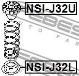 Купить FEBEST NSI-J32U Проставка пружины верхняя NSI-J32U