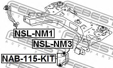 Купить FEBEST NSL-NM3 Тяга стабилизатора передн левая NISSAN TIIDA C11 2005-2012 NSL-NM3
