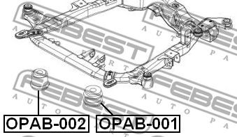 Купить FEBEST OPAB-002 Сайлентблок OPAB-002