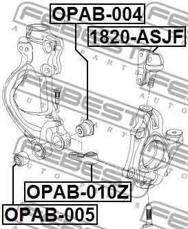 Купить FEBEST OPAB-010Z Сайлентблок передн подвески OPAB-010Z
