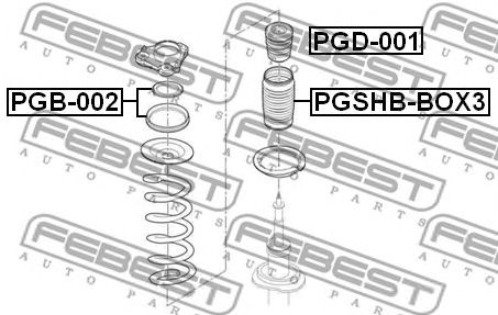 Купить FEBEST PGB-002 Подшипник опоры амортизатора PGB-002
