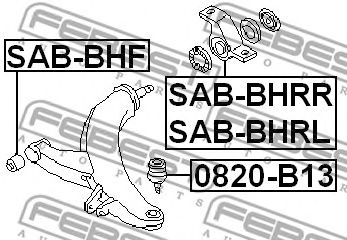 Купить FEBEST SAB-BHRR Сайлентблок рычага задн правый SUBARU LEGASY 93-03 SAB-BHRR
