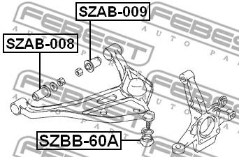 Купить FEBEST SZBB-60A Пыльник шаровой опоры SUZUKI GRAND VITARA/ESCUDO 98-06 SZBB-60A