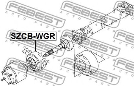 Купить FEBEST SZCB-WGR Подшипник подвесной SUZUKI IGNIS RG413/RG415 2003-2008 SZCB-WGR