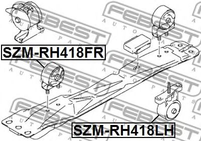 Купить FEBEST SZM-RH418FR Опора двигателя SZM-RH418FR