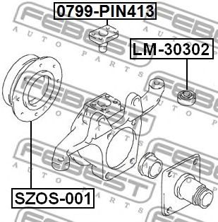 Купить FEBEST SZOS-001 Прокладки поворотного кулака комплект SUZUKI JIMNY SZOS-001