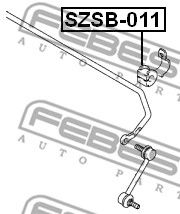Купить FEBEST SZSB011 втулка стабилизатора заднего центральная!\ Suzuki Baleno 95>
