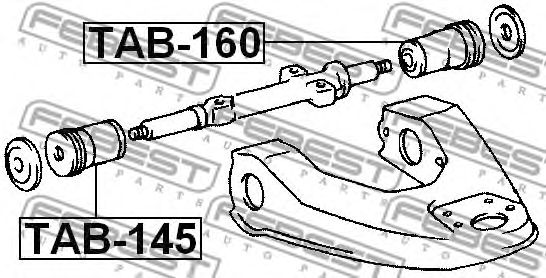 Купить FEBEST TAB145 сайлентблок рычага верхн. пер.!\ Toyota 4 Runner all 88-95