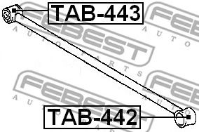 Купить FEBEST TAB443 сайлентблок задней тяги поперечной!\ Toyota Starlet EP91 all/Paseo EL54 <99