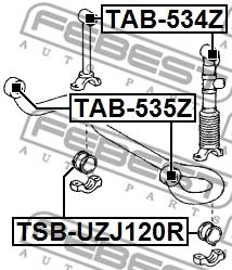 Купить FEBEST TAB-535Z Сайлентблок подвески TAB-535Z