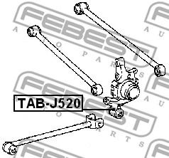 Купить FEBEST TAB-J520 Сайлентблок задн цапфы TOYOTA CAMRY ACV3#/MCV3# 2001-2006 TAB-J520