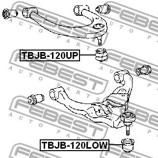 Купить FEBEST TBJB-120UP Пыльник верхн шаровой опоры TOYOTA LAND CRUISER PRADO 120 (02-09) TBJB-120UP