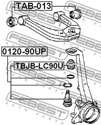 Купить FEBEST TBJB-LC90U Пыльник шаровой опоры TBJB-LC90U