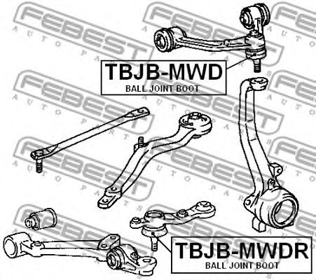 Купить FEBEST TBJB-MWD Пыльник шаровой опоры TBJB-MWD