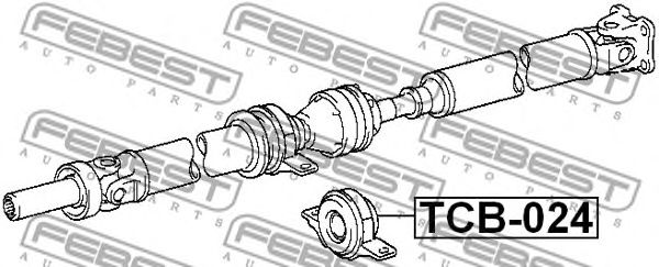 Купить FEBEST TCB024 подшип.подвесной!\ Toyota Altezza/Lexus IS200/300 GXE10/JCE10 01>