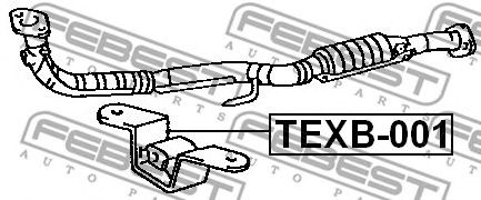 Купить FEBEST TEXB-001 Подвеска глушителя TEXB-001