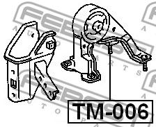 Купить FEBEST TM006 подушка ДВС задняя! МКПП\ Toyota Carina 1.6/1.8 4AFE/7AFE <96
